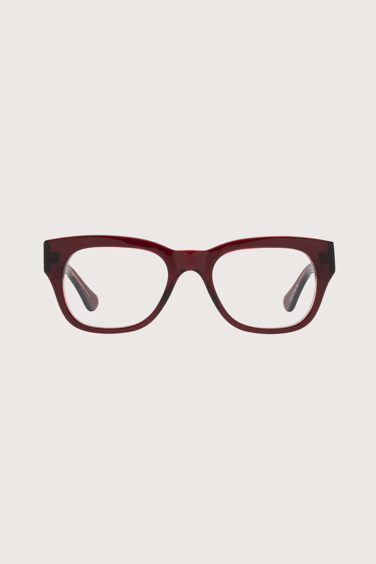 front profile Miklos Reading Glasses  Boxwine +0.00 burgundy frame clear lens