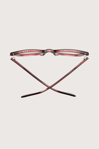 top profile Miklos Reading Glasses  Boxwine +0.00 burgundy frame clear lens