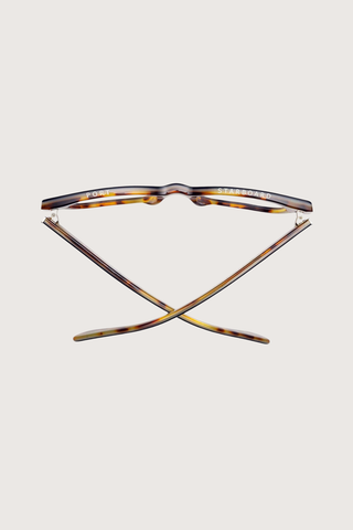 top profile Miklos Reading Glasses Contraband +1.50 tortoiseshell frame clear lens  