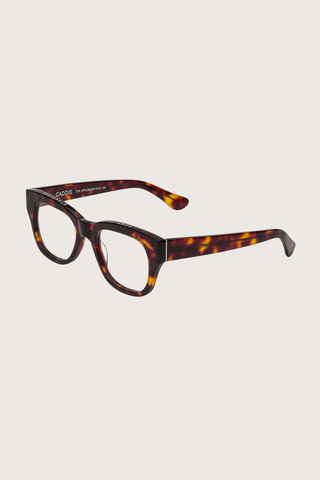 side profile Miklos Reading Glasses  Turtle +1.50 tortoiseshell frame clear lens