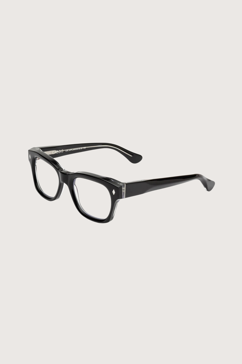 side profile Muzzy Reading Glasses Gloss Black +2.0 black frame clear lens Square frame
Premium hard coating protects lenses, increasing durability and minimizing scratches
High-performance water, dirt, and grease-repellent coating
Premium, bio-based acetate frame
5-barrel industrial hinges