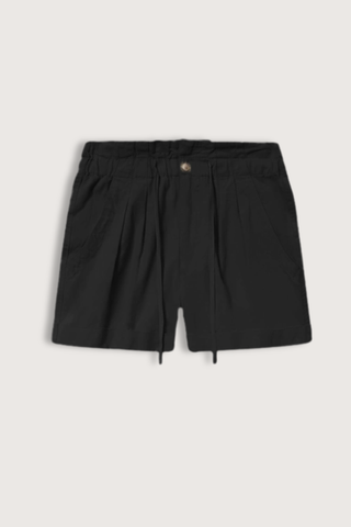 flat lay Nirma Cotton Short Black Short cotton and linen canvas shorts
Snap-fastened drawstring waist
Side pockets
Relaxed fit
80% cotton, 20% linen
