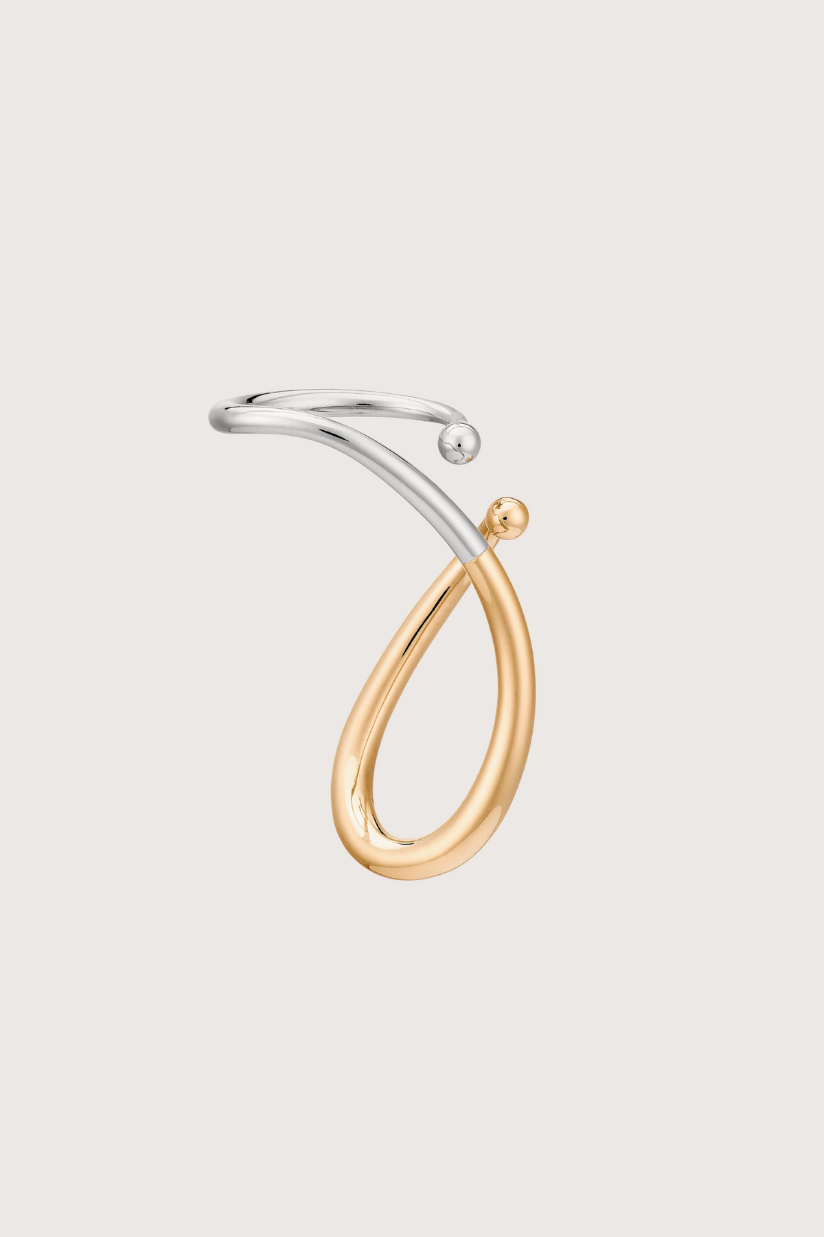 flat lay Petit Mirage Cuff Earring Vermeil / Silver