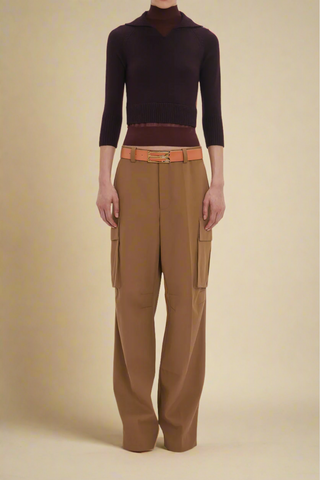 front profile model wearing Relaxed Cargo Trouser