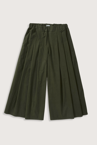flat lay Rombo Pants Olive Elasticated Waist
Wide leg
Triple pleated
Side pockets