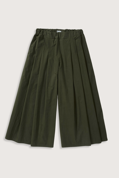 flat lay Rombo Pants Olive Elasticated Waist
Wide leg
Triple pleated
Side pockets