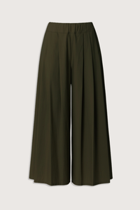 flat lay Rombo Pants Olive Elasticated Waist
Slightly cropped length
Wide leg
Triple pleated
Side pockets
Relaxed Fit
Poplin Cotton
