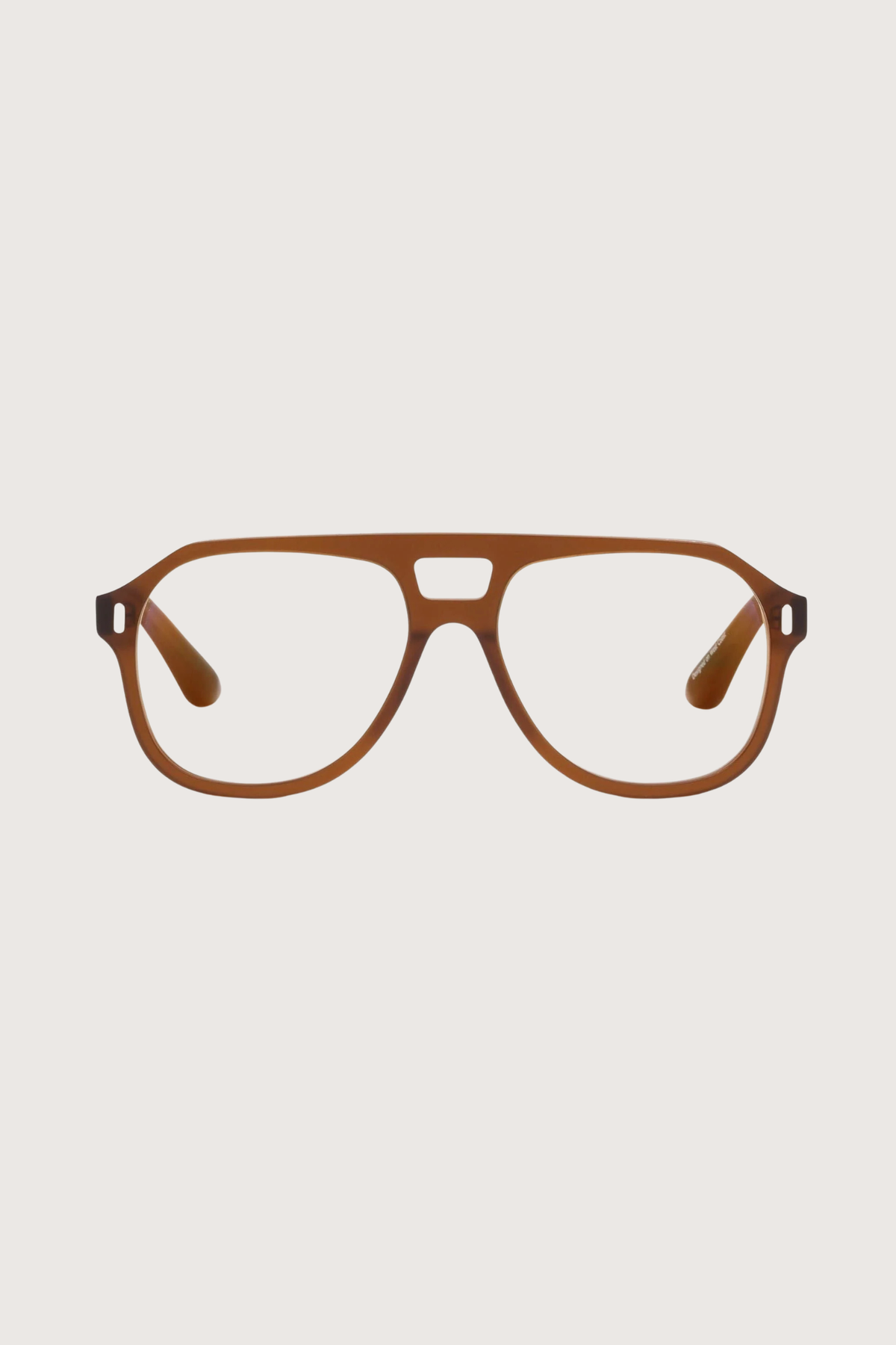 front profile Root Cause Analysis Reading Glasses  Gopher +0.00 aviator style gopher frame clear lens