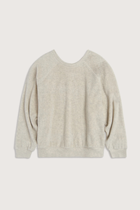 flat lay Samos Oversized Terry Sweatshirt oatmeal  relaxed fit
Crewneck
draping form and design
Generous fit
Ribbed comfy sleeves
cotton polyester blend