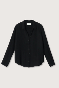 flat lay Scout Gauze Shirt Black cotton Button down
Chelsea Gauze
Long sleeves
Easy fit