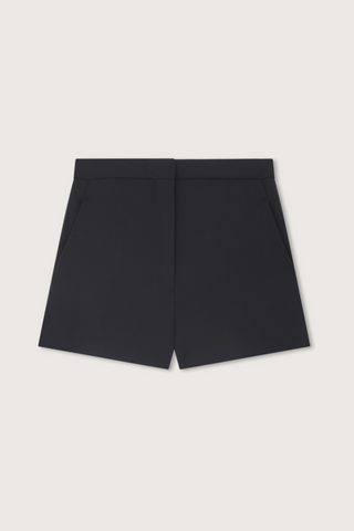 flat lay Serge Tailored Mini Short with side pockets