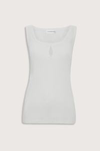 flat lay Split Tank Top White cotton linen Vest top
Rounded square neckline
Cut-out detail
Low hip length
Cotton blend
Sleeveless
Pleated back