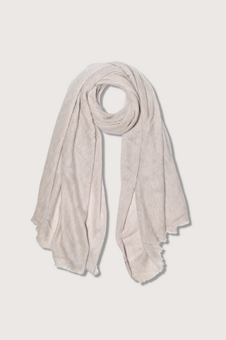 flat lay Stole Melange Cashmere Beige