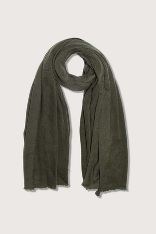 flat lay Stole Melange Cashmere Green