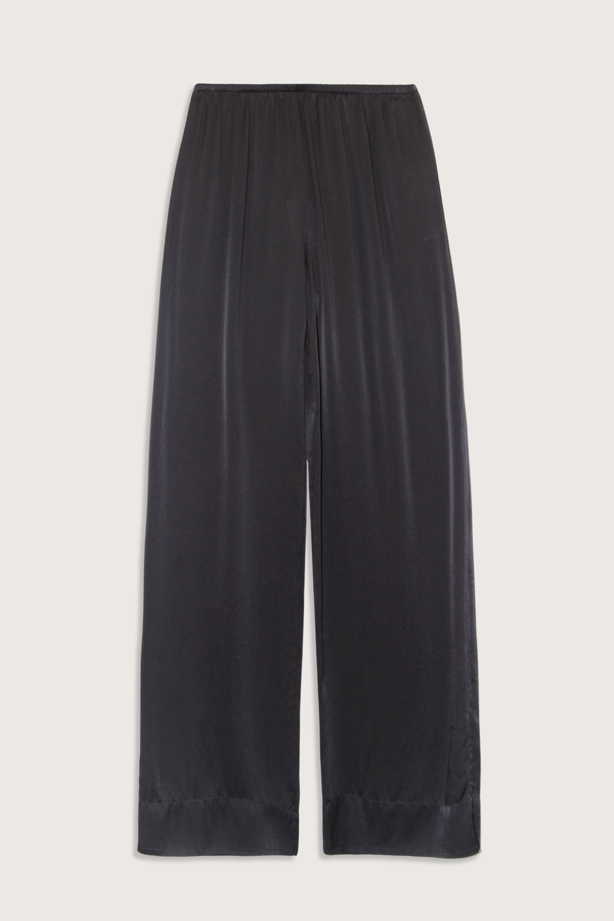 flat lay Stretch Silk Pant graphite Silk
Wide leg
Elasticated waist