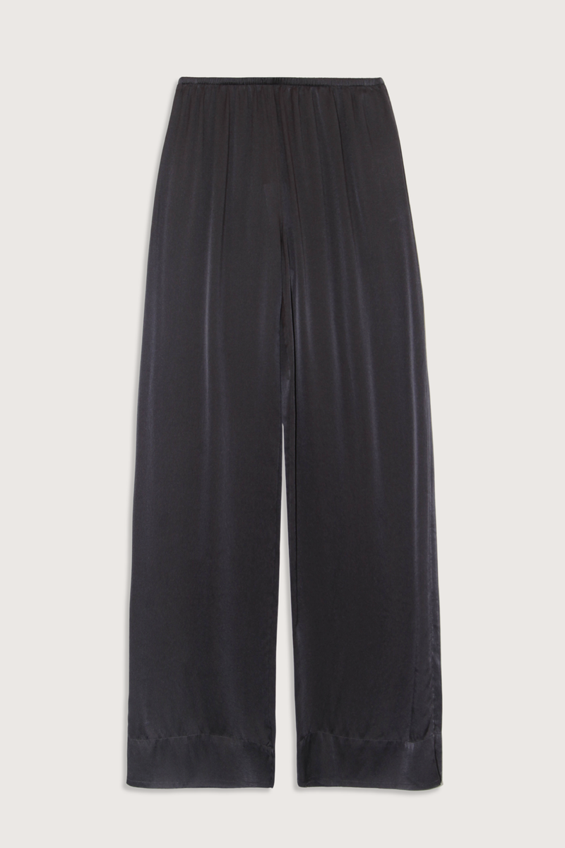 flat lay Stretch Silk Pant graphite Silk
Wide leg
Elasticated waist