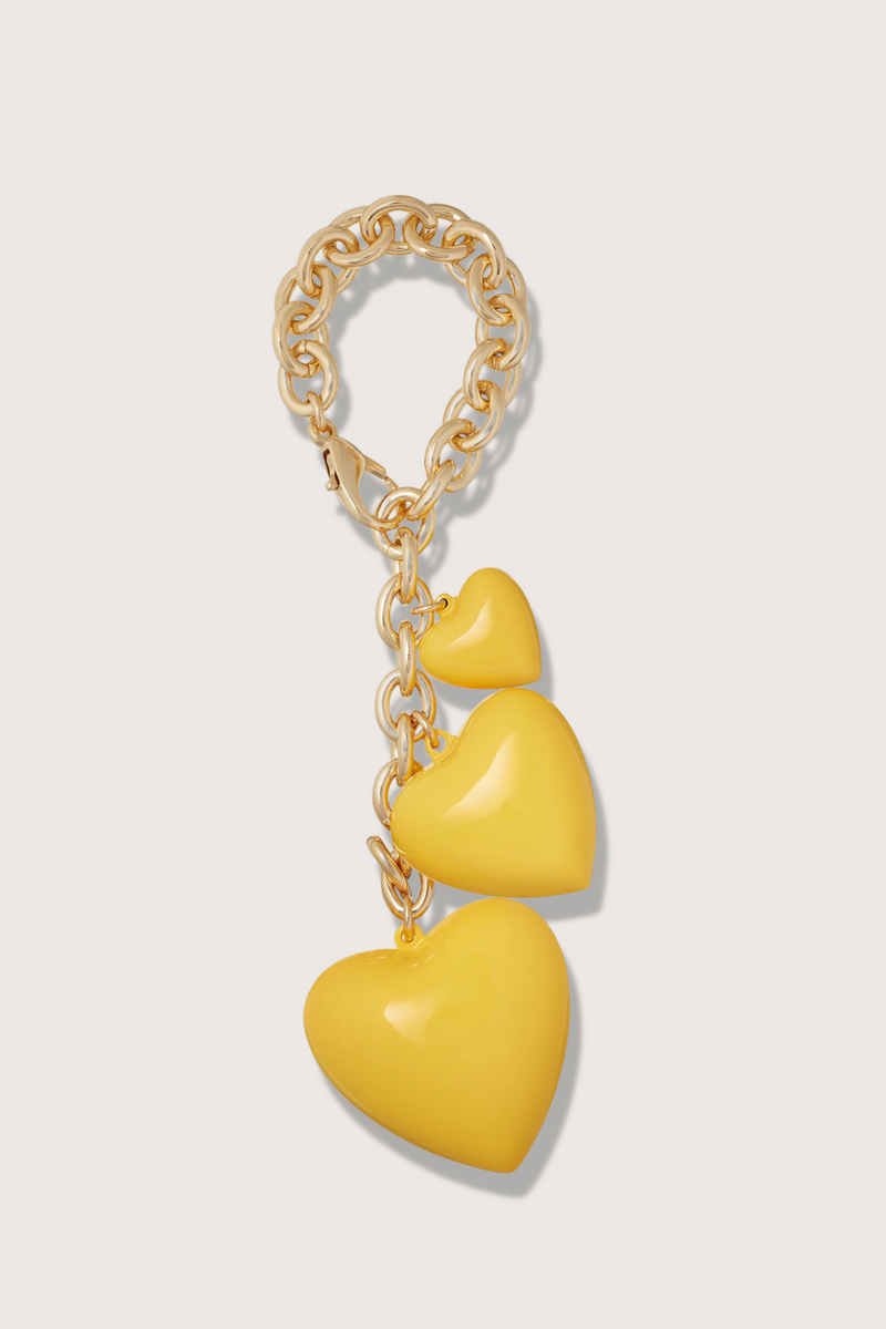 flat lay The Happy Bag Charm Yellow
