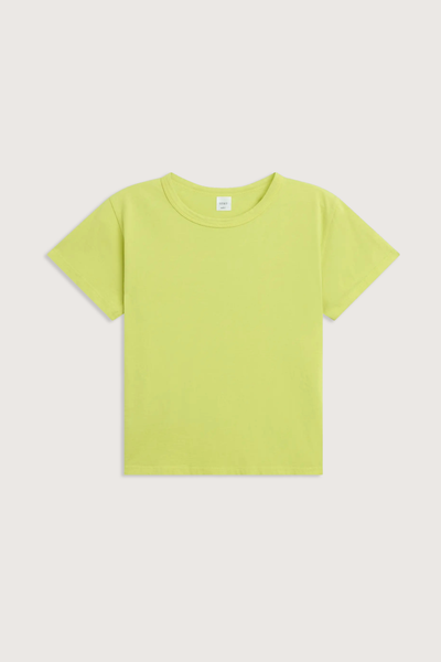 flat lay The Margo Tee Chartreuse Classic, relaxed fit
Crewneck
short sleeve
100% Cotton