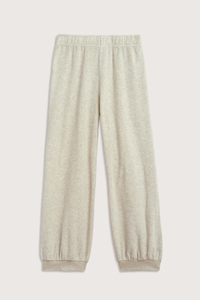 flat lay Tosk Harem Terry Pant Oatmeal High, elastic waist
Harem style
Beach-ready terry
cotton polyester blend