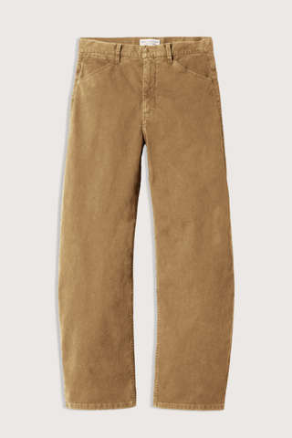 flat lay Tribeca Brushed Cotton Bourbon Italian brushed stretch twill cotton
Garment-dyed
Slant pockets
Back patch pockets
Coin pocket
Hidden hook-and-bar closure
Zip fly
Belt loops
Designed for a relaxed fit with ease
98% Cotton, 2% Elastane