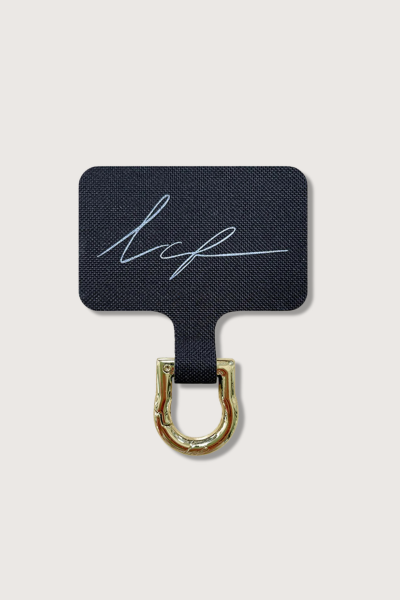 flat lay Universal Adapter Made of fabric with a stainless steel coating gold