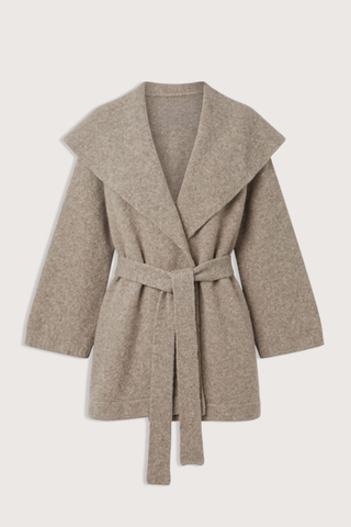 flat lay VENN Belted Cardigan grey Super soft knit
Baby alpaca and merino
Adjustable belt tie
Handloomed
Wrap style cardigan