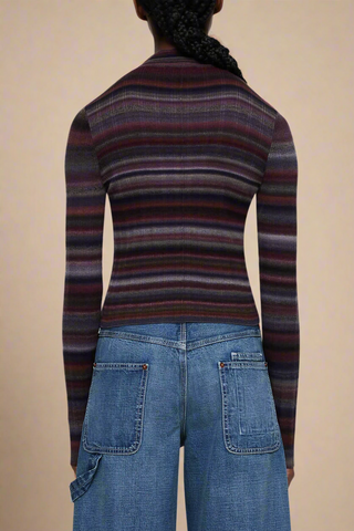 Ribbed Polo Cardi