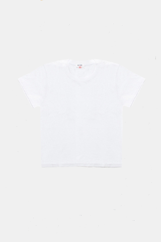 1950's Boxy S/S Tee In Optic White