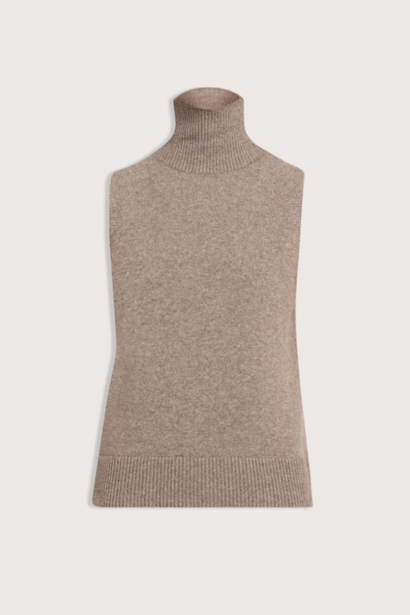 The Bruno Sleeveless Hi Neck