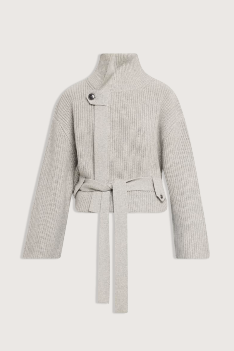 The Neal  Sweater Jacket Foggy