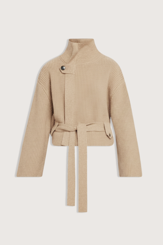 The Neal Sweater Jacket Camel