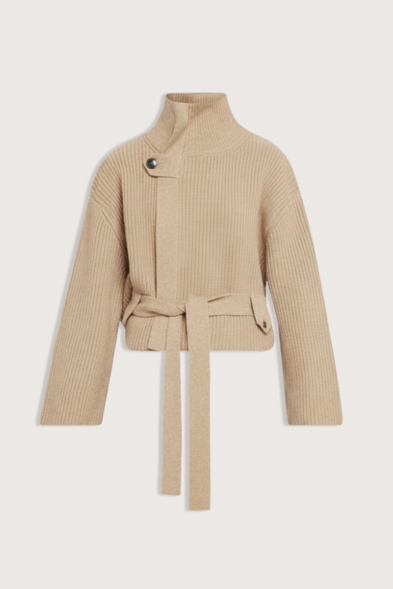 The Neal Sweater Jacket Camel