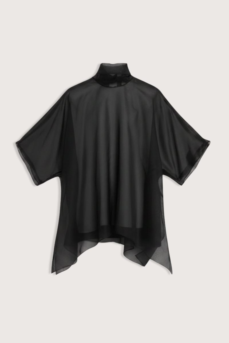 The Cali Organza Blouse With Neck Tie