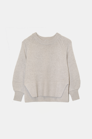 Cillian Crew Neck W/Balloon Sleeves High Side Slits