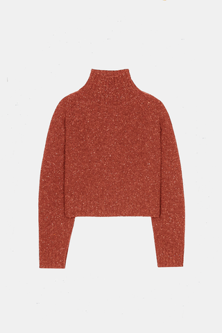 Cropped T-nk Cashmere Chai