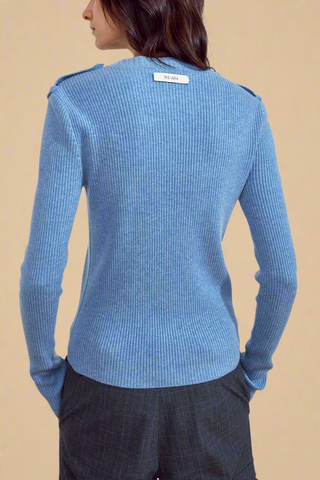 The Downtown L/S Knit Sky Blue