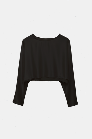 Emilia Crop Top Black