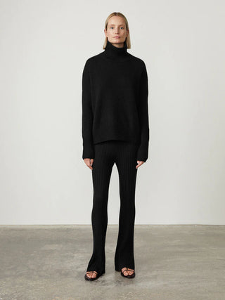 Heidi T-Nk Sweater Black