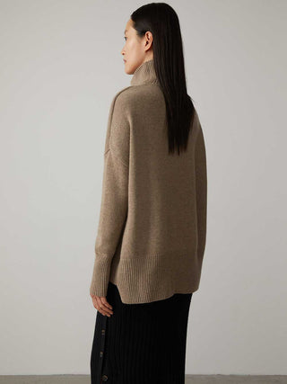 Heidi T-Nk Sweater Mole