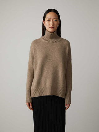 Heidi T-Nk Sweater Mole