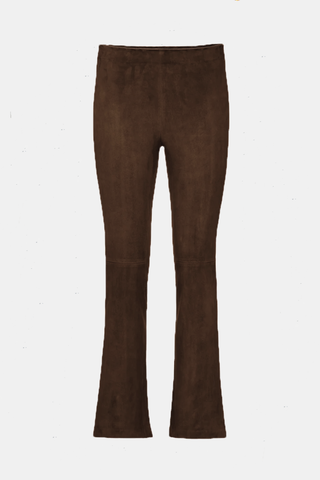 JP Twenty Washable  Suede Pant Choco