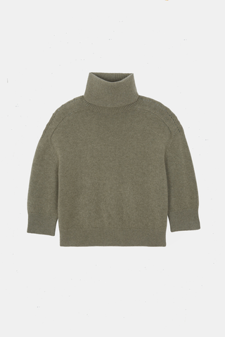 Diana T-Nk Sweater Khaki Chine