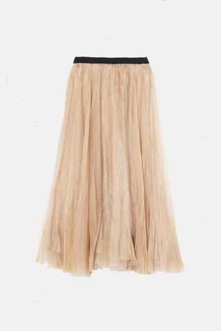 Organza Skirt Camel