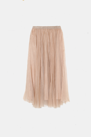 Organza Midi Skirt Camel