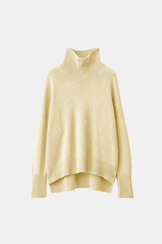 Heidi T-Nk Sweater  Lemon