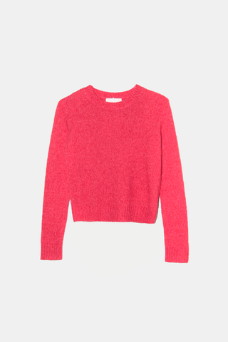 Mira Melange Sweater Warm Coral
