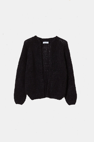 Mohair Small Cardi Black