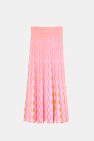 Toscane Midi Skirt Multi Pink