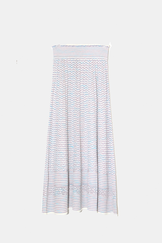Algria Striped Midi Skirt