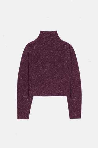 Cropped T-nk Cashmere Plum